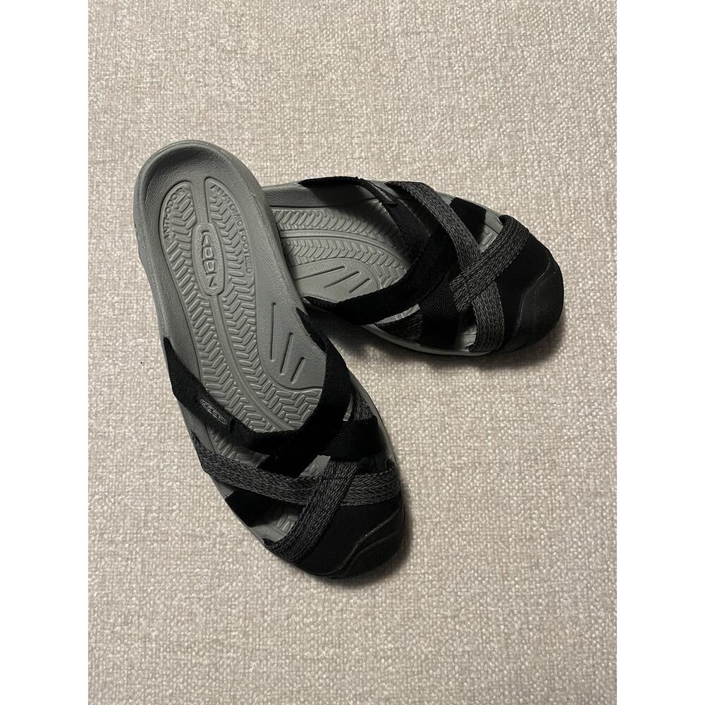 KEEN Women’s Kira Mule Slide Sandals 7 Black/Grey Slip-On Protective Closed Toe